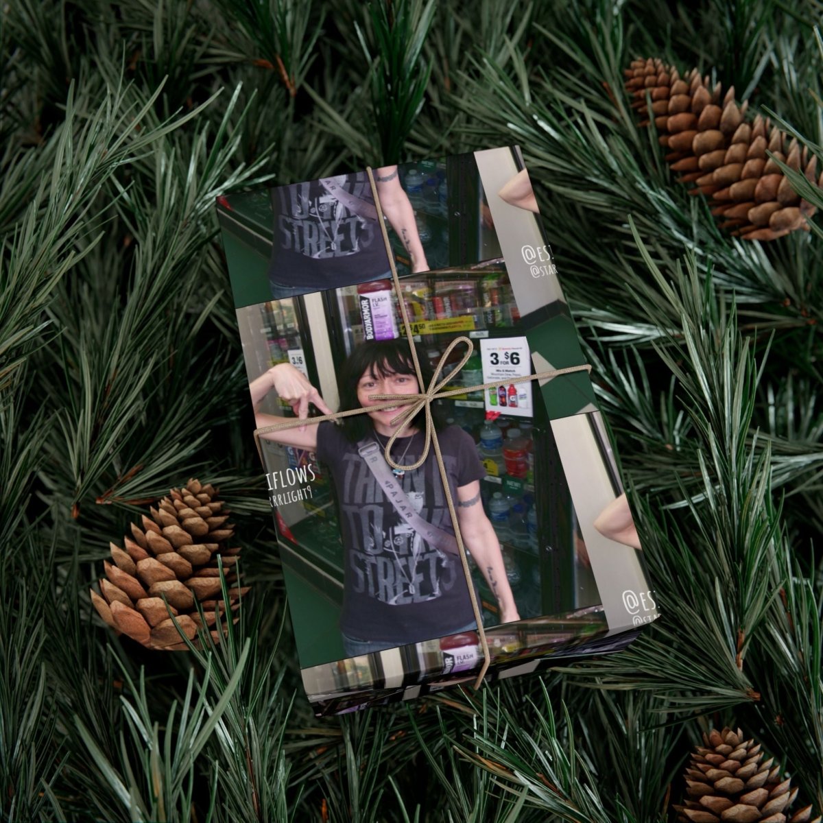 "Ciao Motherfucker - Gas Station" | ***[Wrapping Paper]*** | EsiFlows | Funny Dope Goofy Gift Wrap Paper - EsiFlows