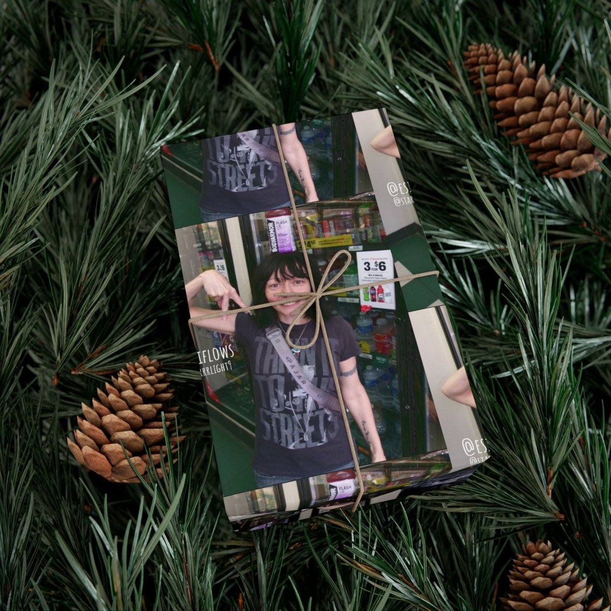 "Ciao Motherfucker - Gas Station" | ***[Wrapping Paper]*** | EsiFlows | Funny Dope Goofy Gift Wrap Paper - EsiFlows