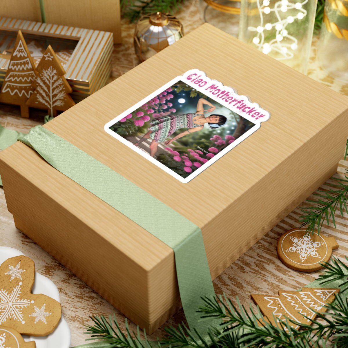 "Ciao Motherfucker - Moon Flower" | ***[Sticker]*** | Esiflows | Surreal Dreamy Uplifting Sticker - EsiFlows