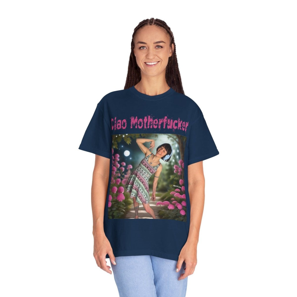 "Ciao Motherfucker - Moon Flowers" | ***[Graphic Tee]*** | EsiFlows | Unisex Garment - Dyed T-shirt - EsiFlows