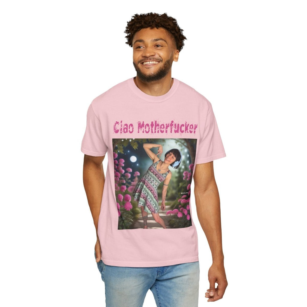 "Ciao Motherfucker - Moon Flowers" | ***[Graphic Tee]*** | EsiFlows | Unisex Garment - Dyed T-shirt - EsiFlows