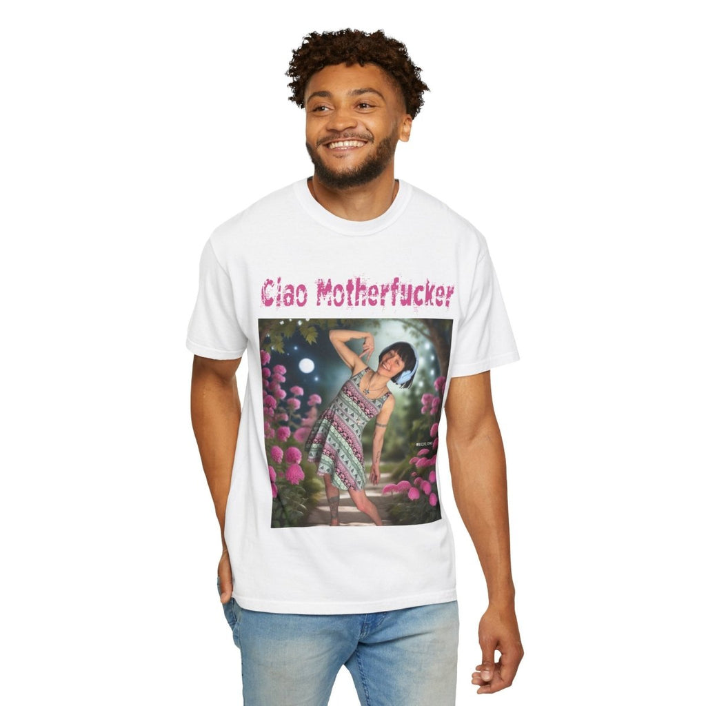 "Ciao Motherfucker - Moon Flowers" | ***[Graphic Tee]*** | EsiFlows | Unisex Garment - Dyed T-shirt - EsiFlows