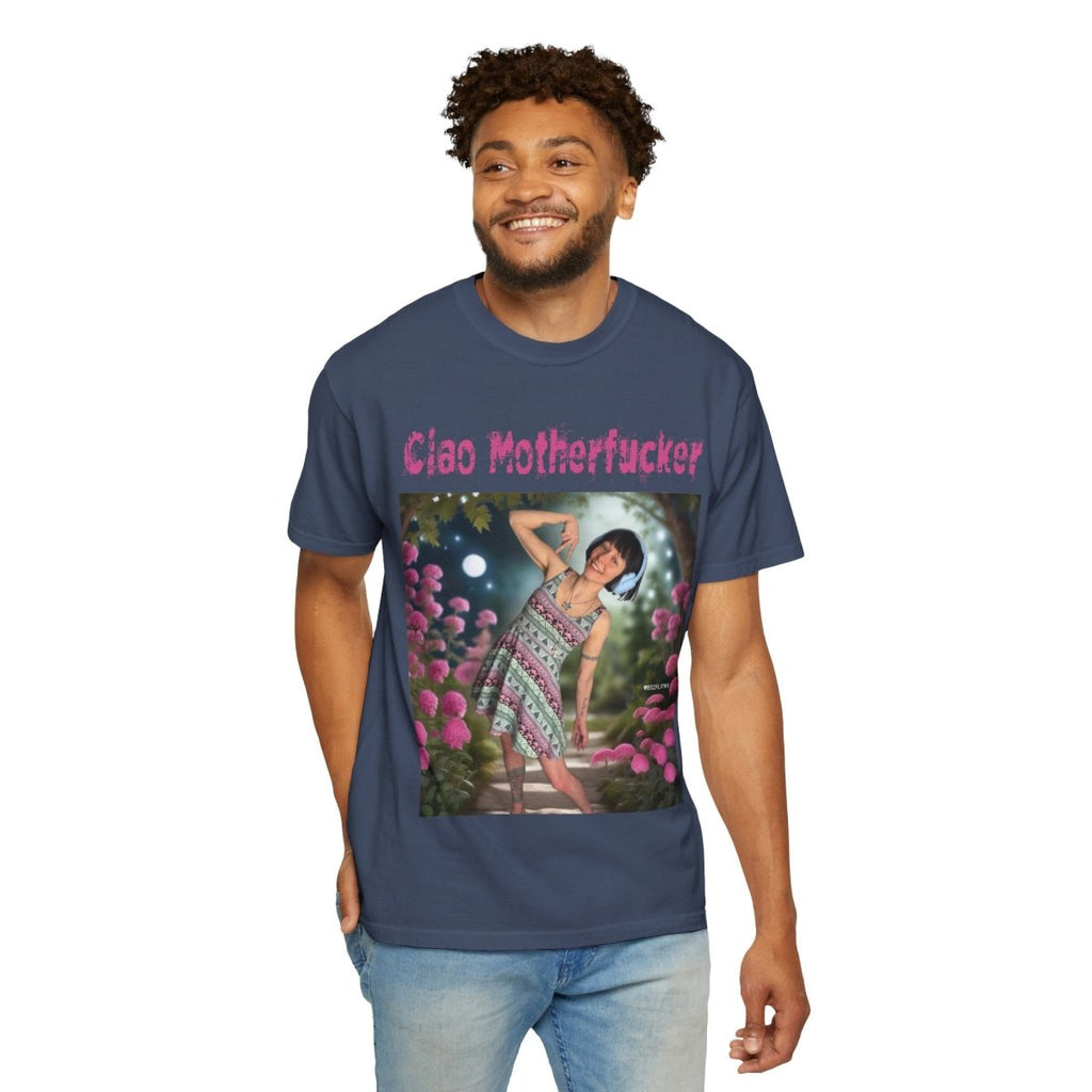 "Ciao Motherfucker - Moon Flowers" | ***[Graphic Tee]*** | EsiFlows | Unisex Garment - Dyed T-shirt - EsiFlows