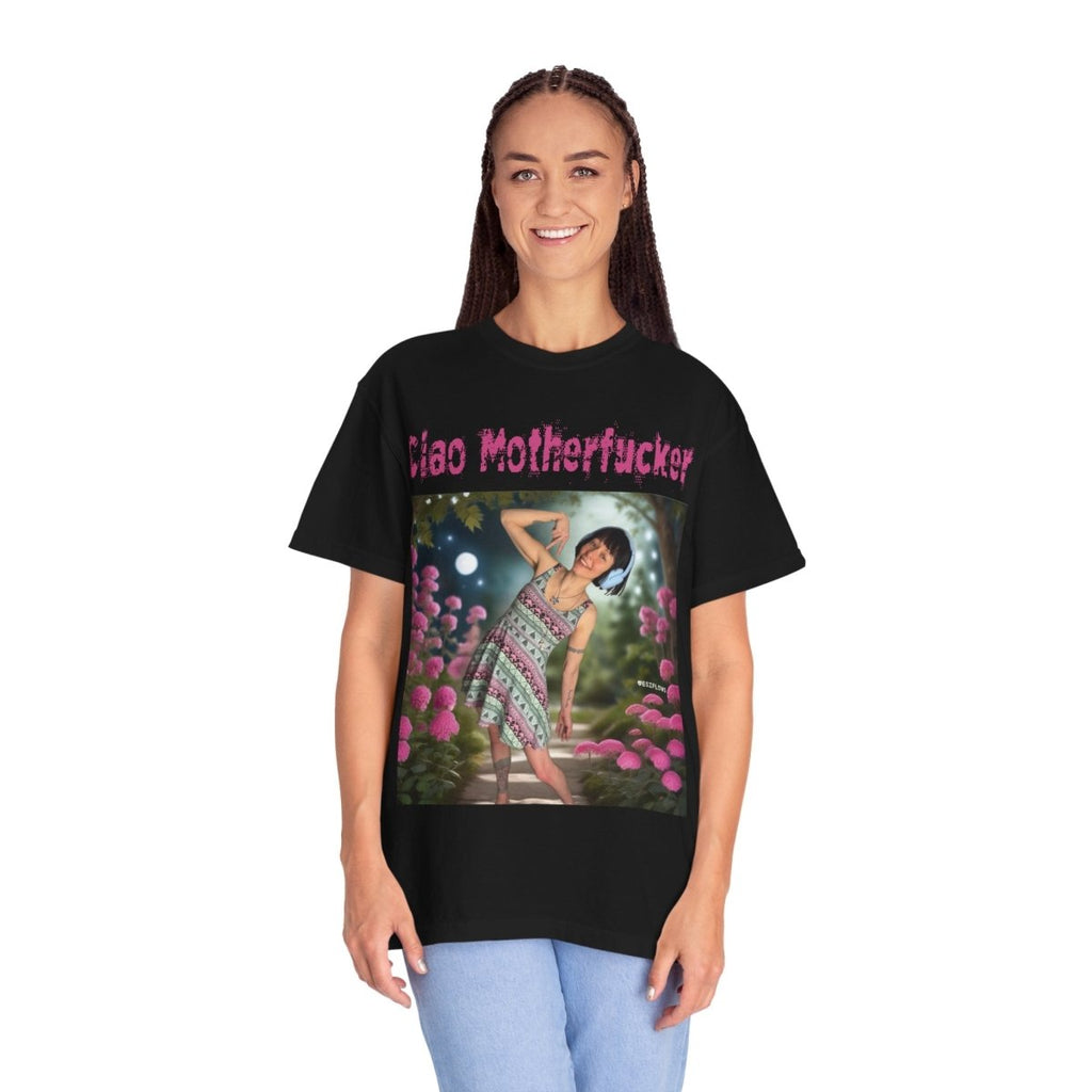 "Ciao Motherfucker - Moon Flowers" | ***[Graphic Tee]*** | EsiFlows | Unisex Garment - Dyed T-shirt - EsiFlows