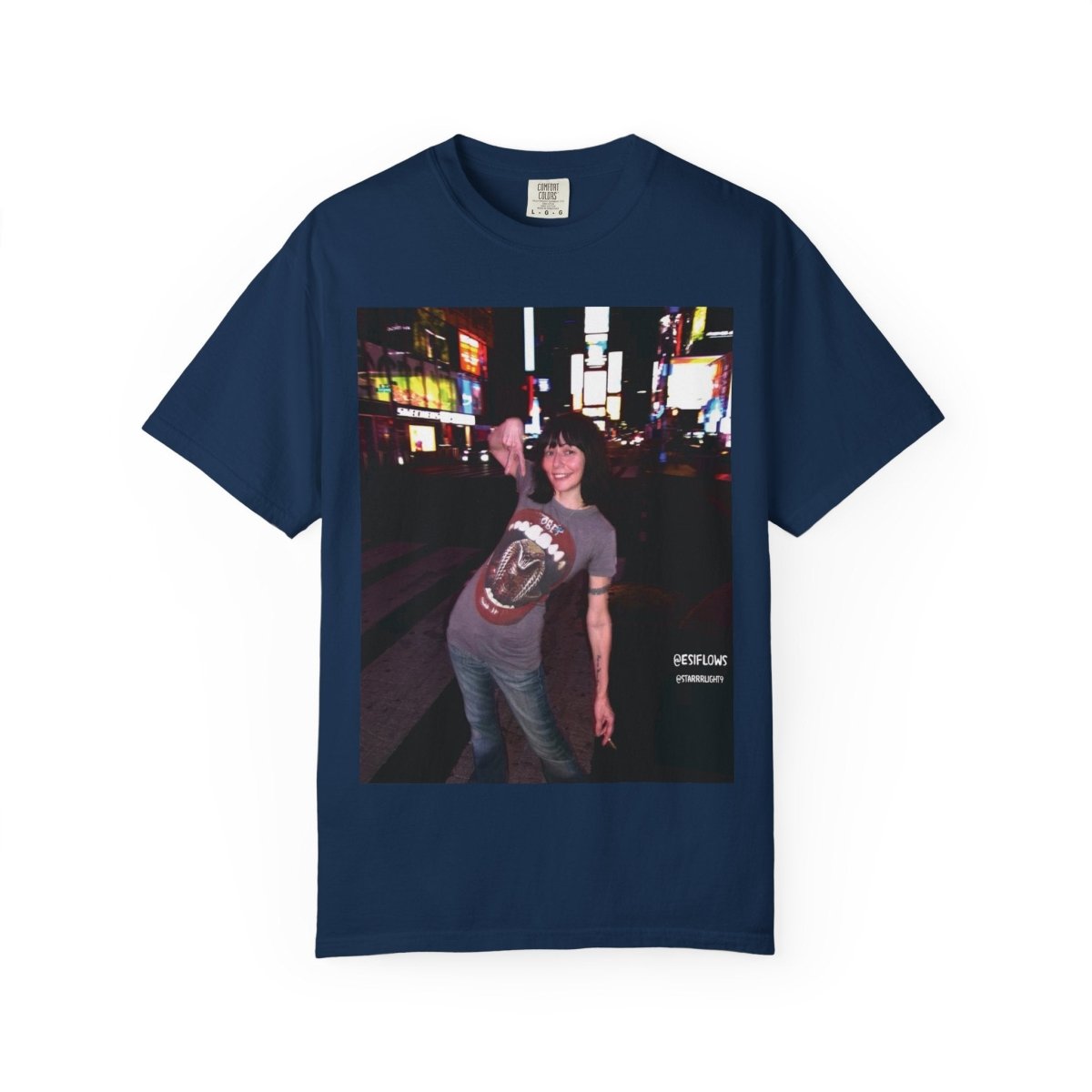 "Ciao New York City, Times Square" | ***[Graphic Tee]*** | EsiFlows | New York City Streetwear Fashion Dreamy Unisex Garment - Dyed T-shirt - EsiFlows