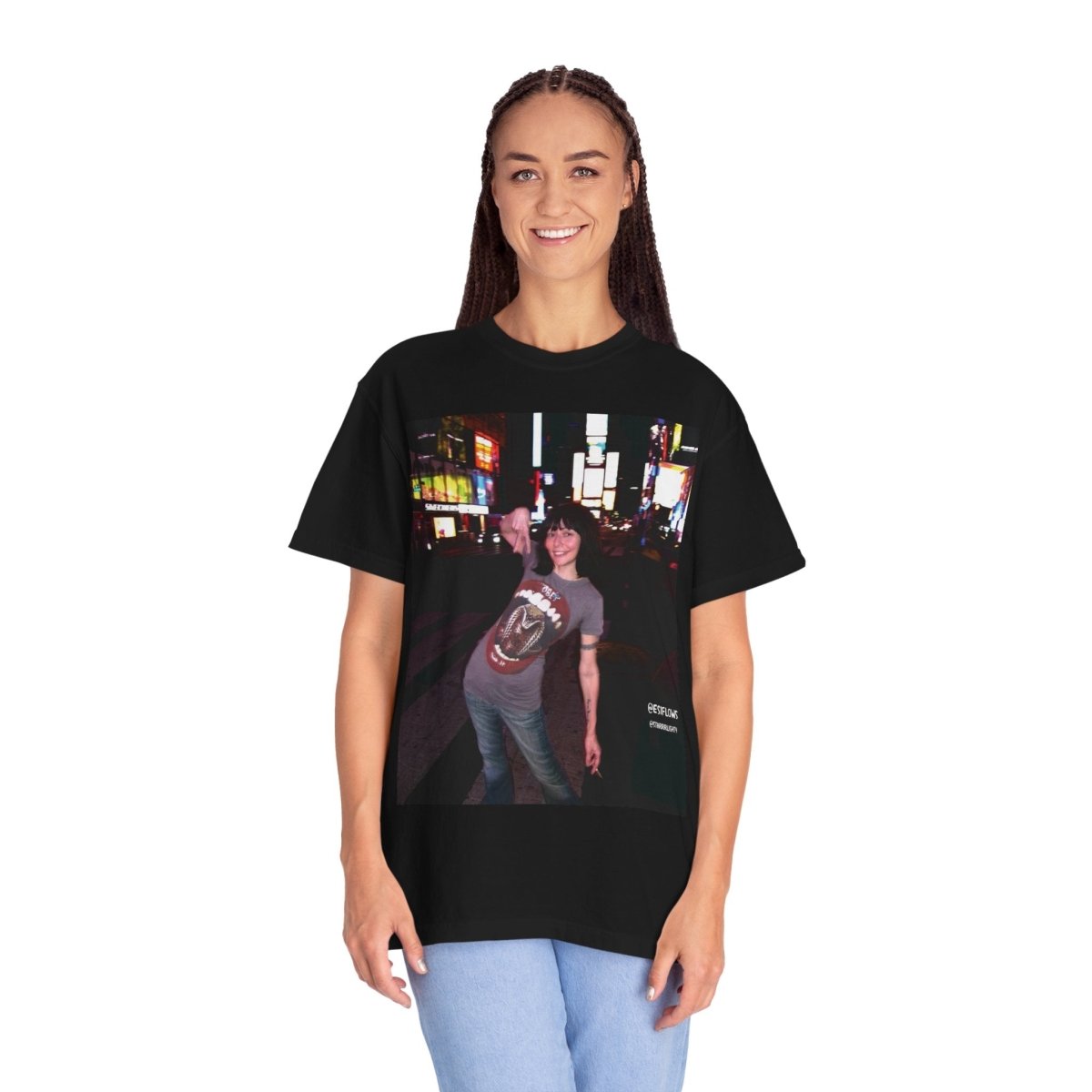 "Ciao New York City, Times Square" | ***[Graphic Tee]*** | EsiFlows | New York City Streetwear Fashion Dreamy Unisex Garment - Dyed T-shirt - EsiFlows
