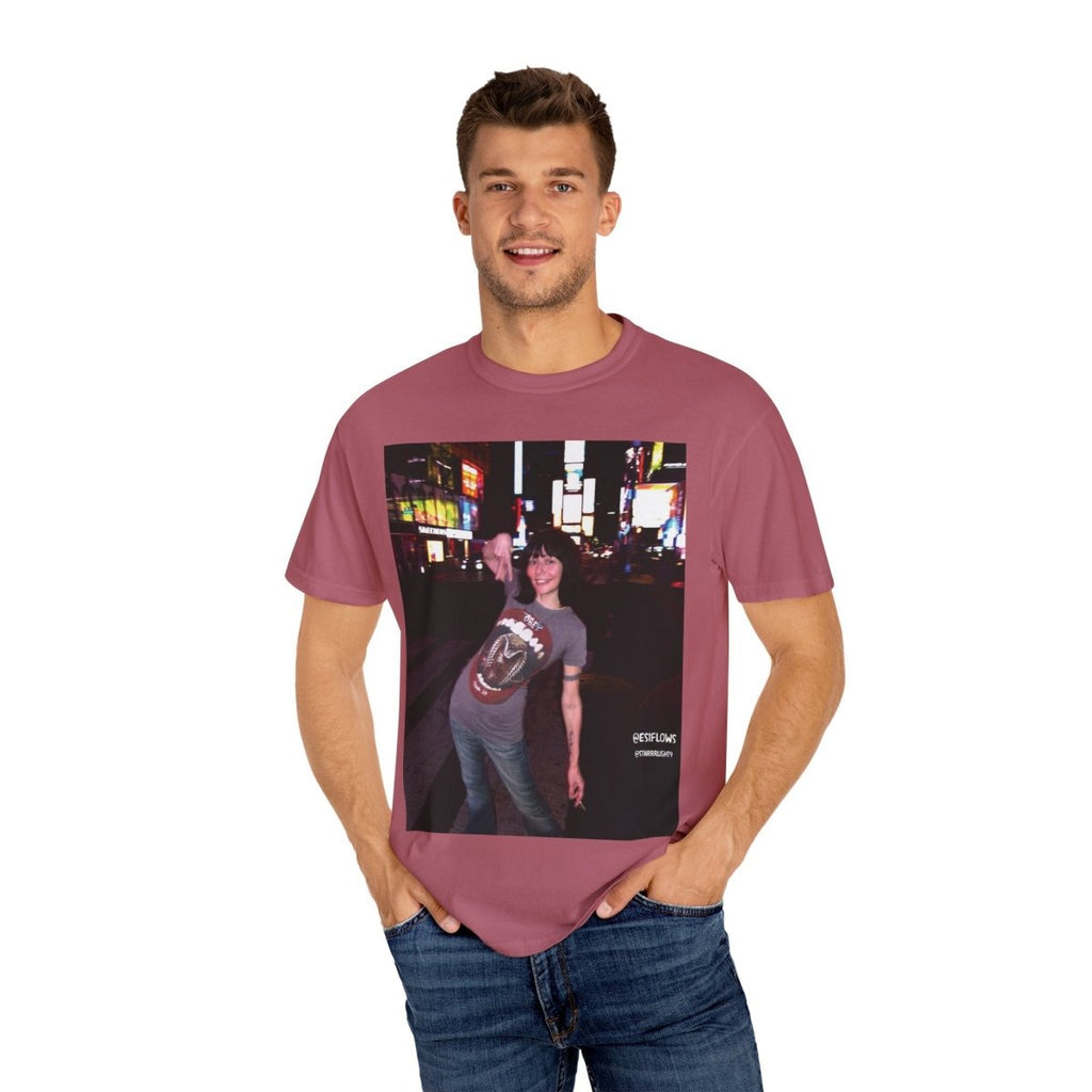 "Ciao New York City, Times Square" | ***[Graphic Tee]*** | EsiFlows | New York City Streetwear Fashion Dreamy Unisex Garment - Dyed T-shirt - EsiFlows