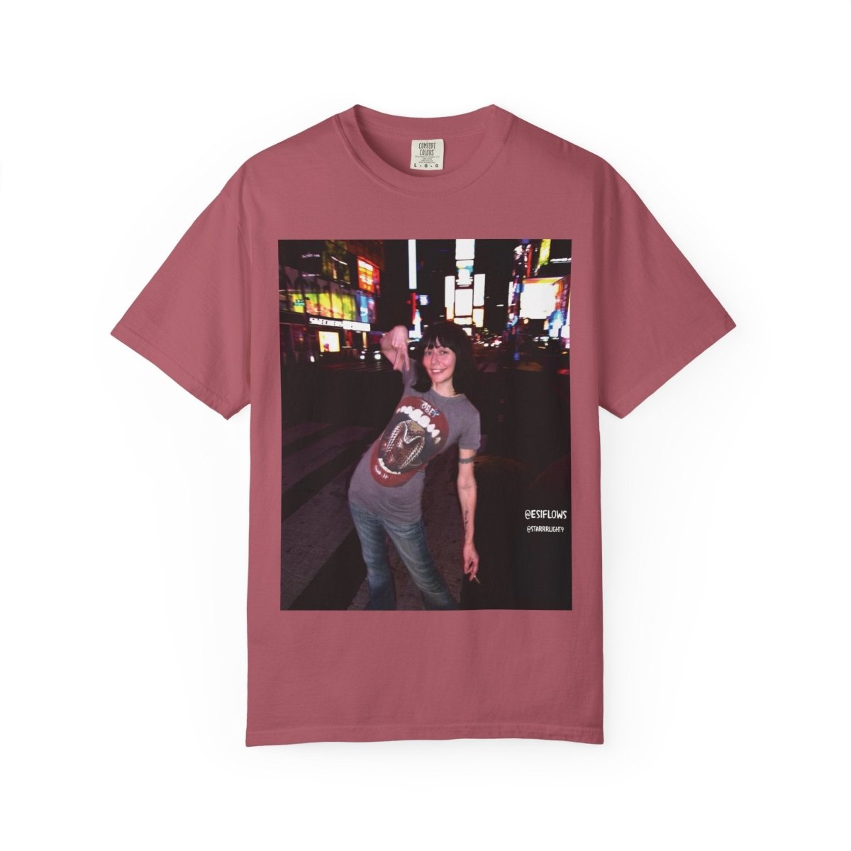 "Ciao New York City, Times Square" | ***[Graphic Tee]*** | EsiFlows | New York City Streetwear Fashion Dreamy Unisex Garment - Dyed T-shirt - EsiFlows