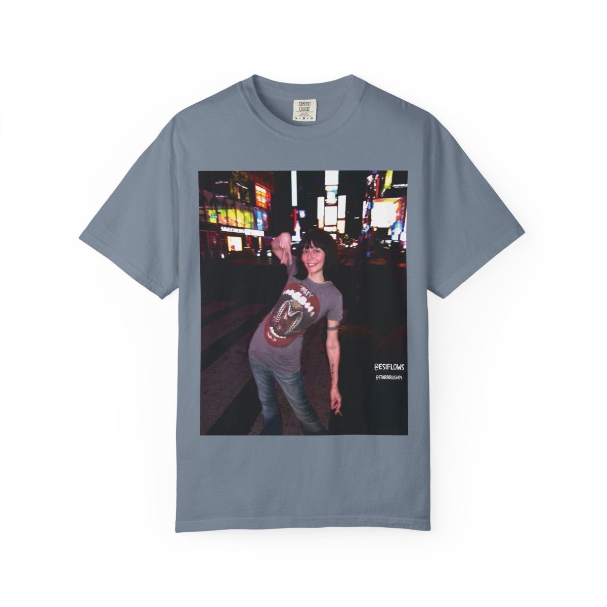 "Ciao New York City, Times Square" | ***[Graphic Tee]*** | EsiFlows | New York City Streetwear Fashion Dreamy Unisex Garment - Dyed T-shirt - EsiFlows
