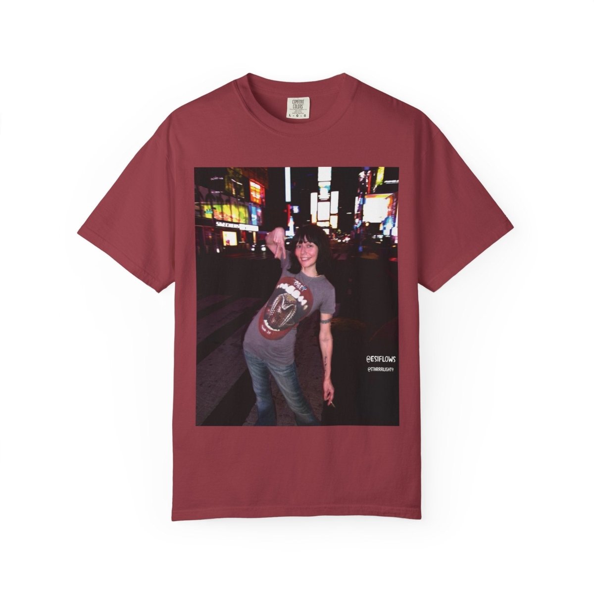"Ciao New York City, Times Square" | ***[Graphic Tee]*** | EsiFlows | New York City Streetwear Fashion Dreamy Unisex Garment - Dyed T-shirt - EsiFlows