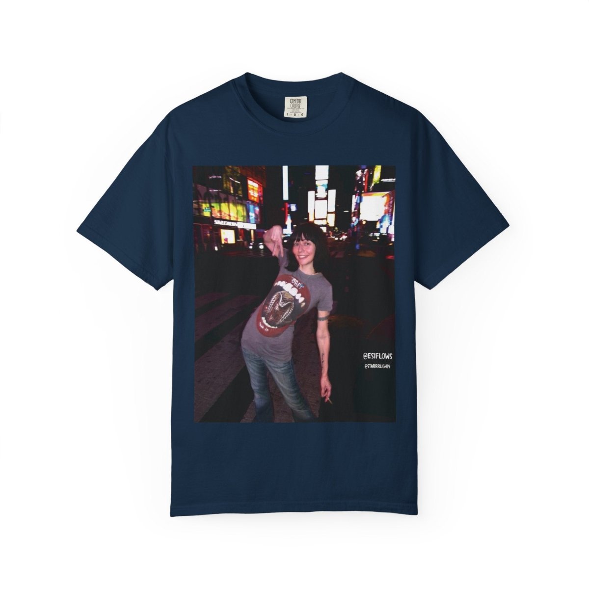 "Ciao New York City, Times Square" | ***[Graphic Tee]*** | EsiFlows | New York City Streetwear Fashion Dreamy Unisex Garment - Dyed T-shirt - EsiFlows
