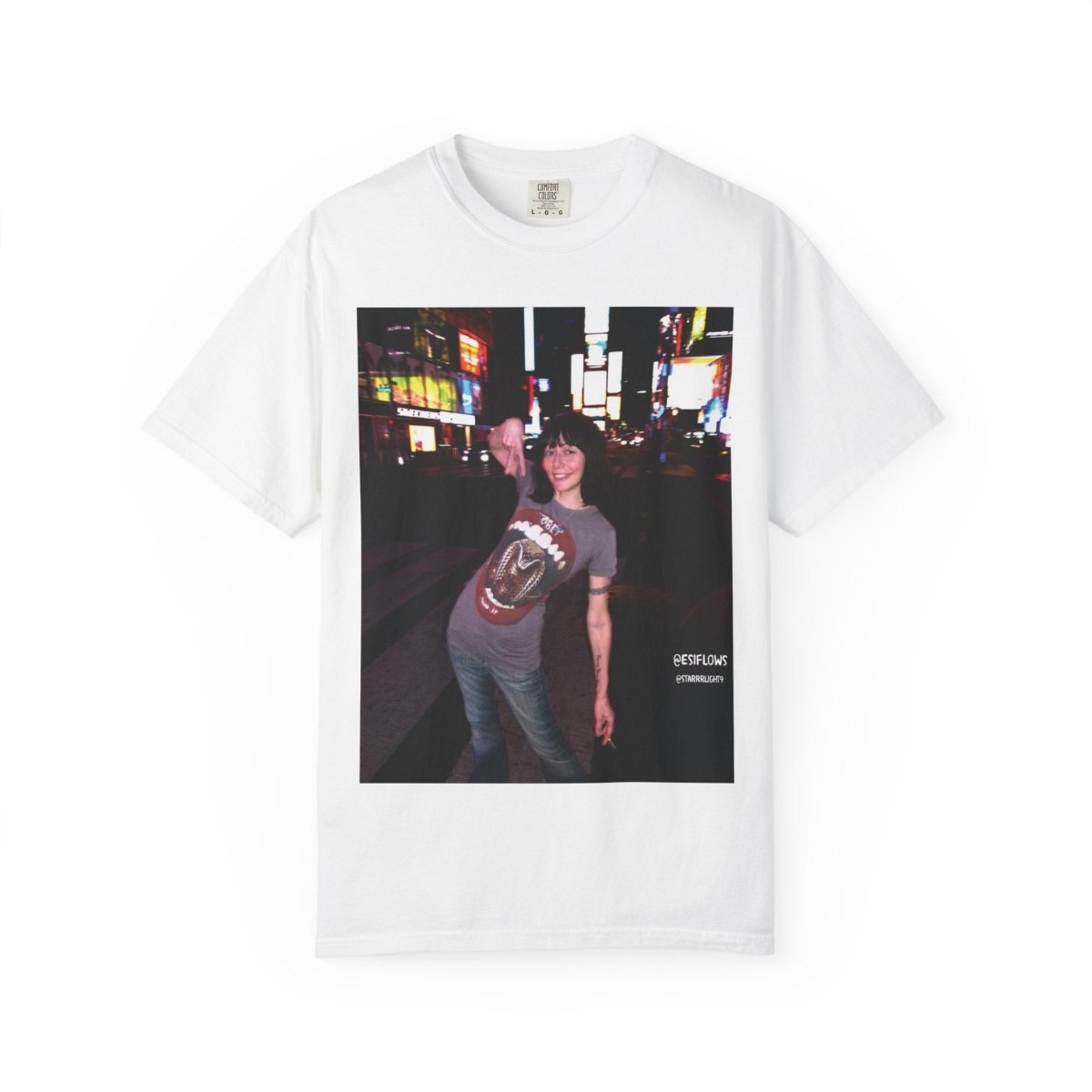 "Ciao New York City, Times Square" | ***[Graphic Tee]*** | EsiFlows | New York City Streetwear Fashion Dreamy Unisex Garment - Dyed T-shirt - EsiFlows