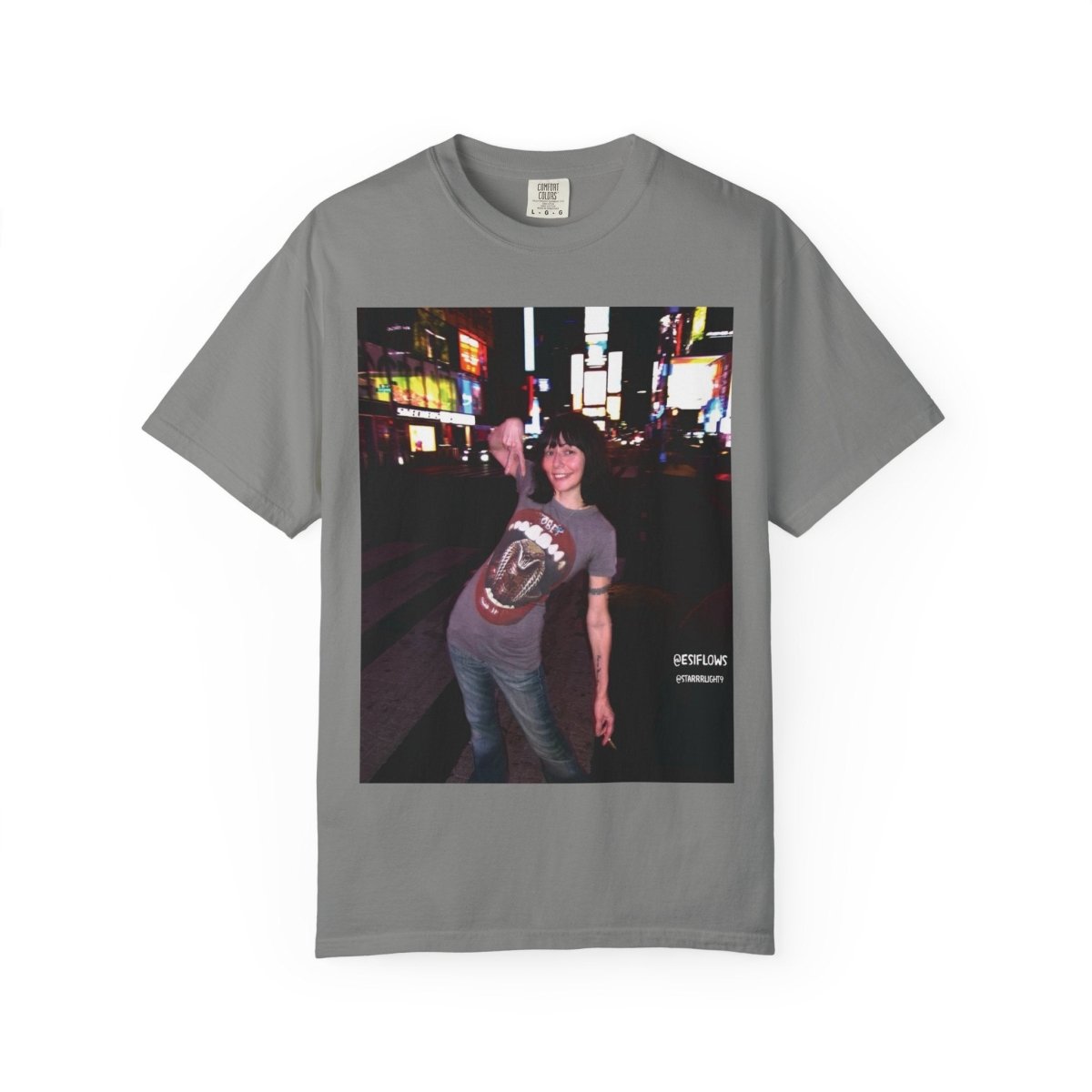 "Ciao New York City, Times Square" | ***[Graphic Tee]*** | EsiFlows | New York City Streetwear Fashion Dreamy Unisex Garment - Dyed T-shirt - EsiFlows