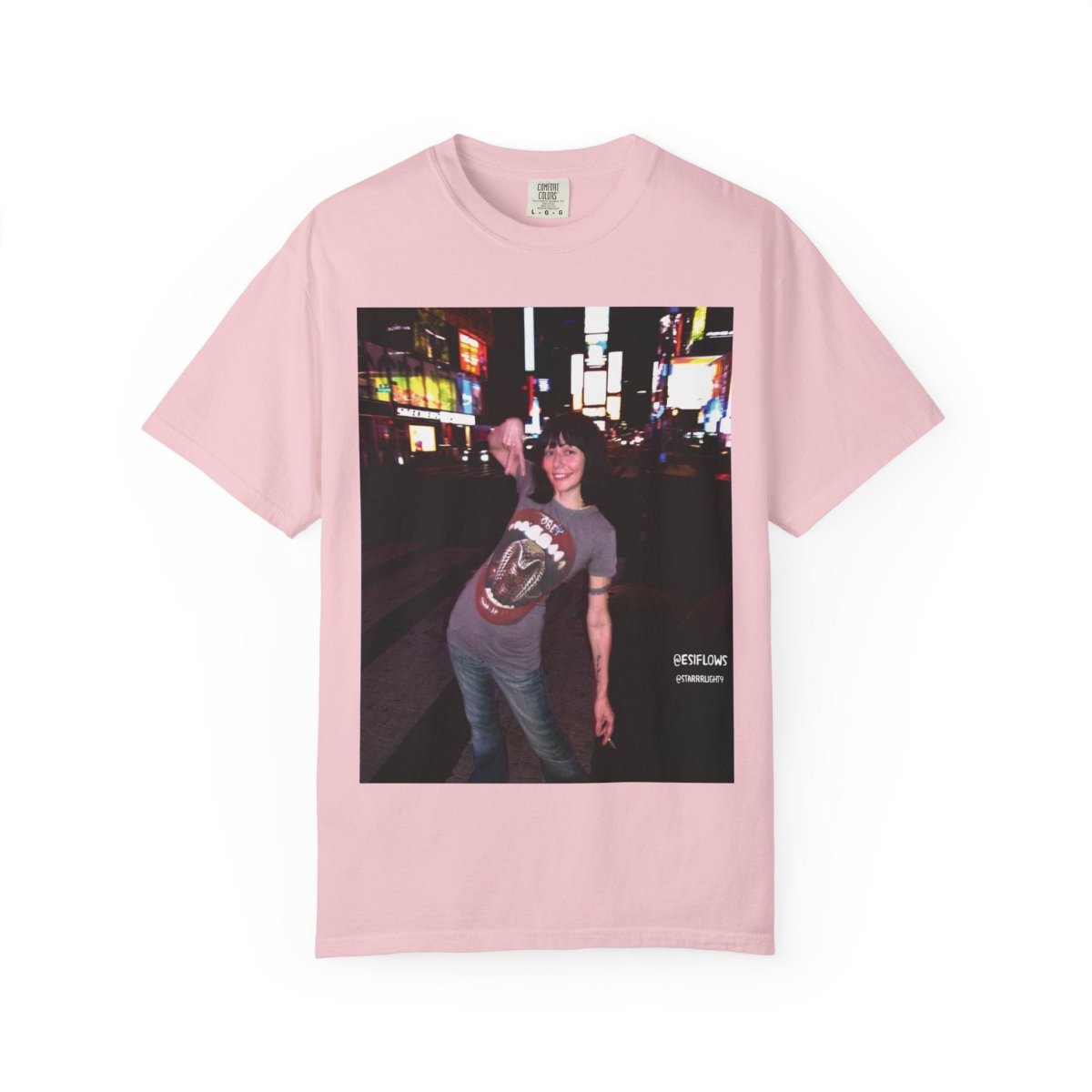 "Ciao New York City, Times Square" | ***[Graphic Tee]*** | EsiFlows | New York City Streetwear Fashion Dreamy Unisex Garment - Dyed T-shirt - EsiFlows