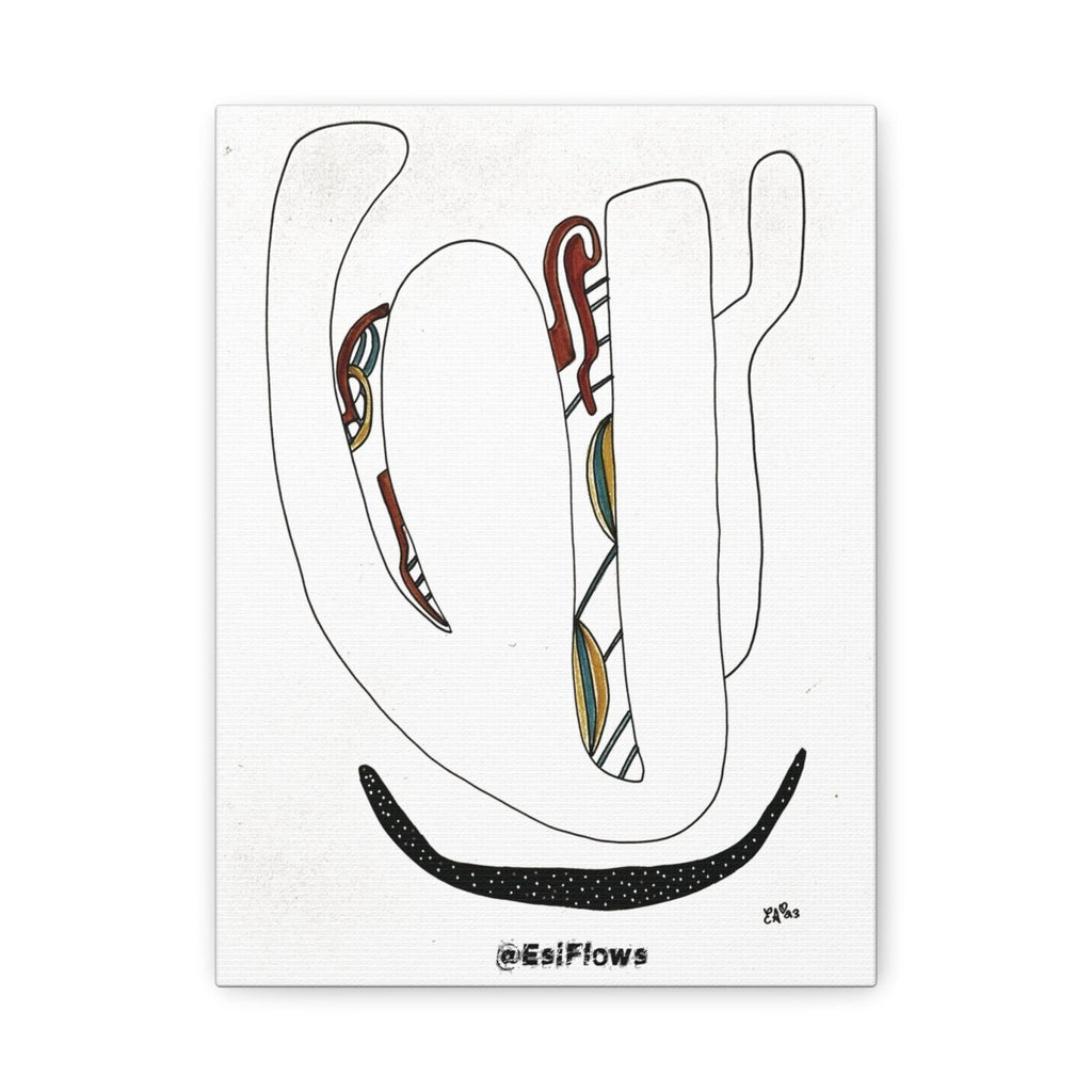 "Energy Art v10" | ***[Canvas Print]*** | EsiFlows | Colorful Abstract Canvas Wall Art - EsiFlows