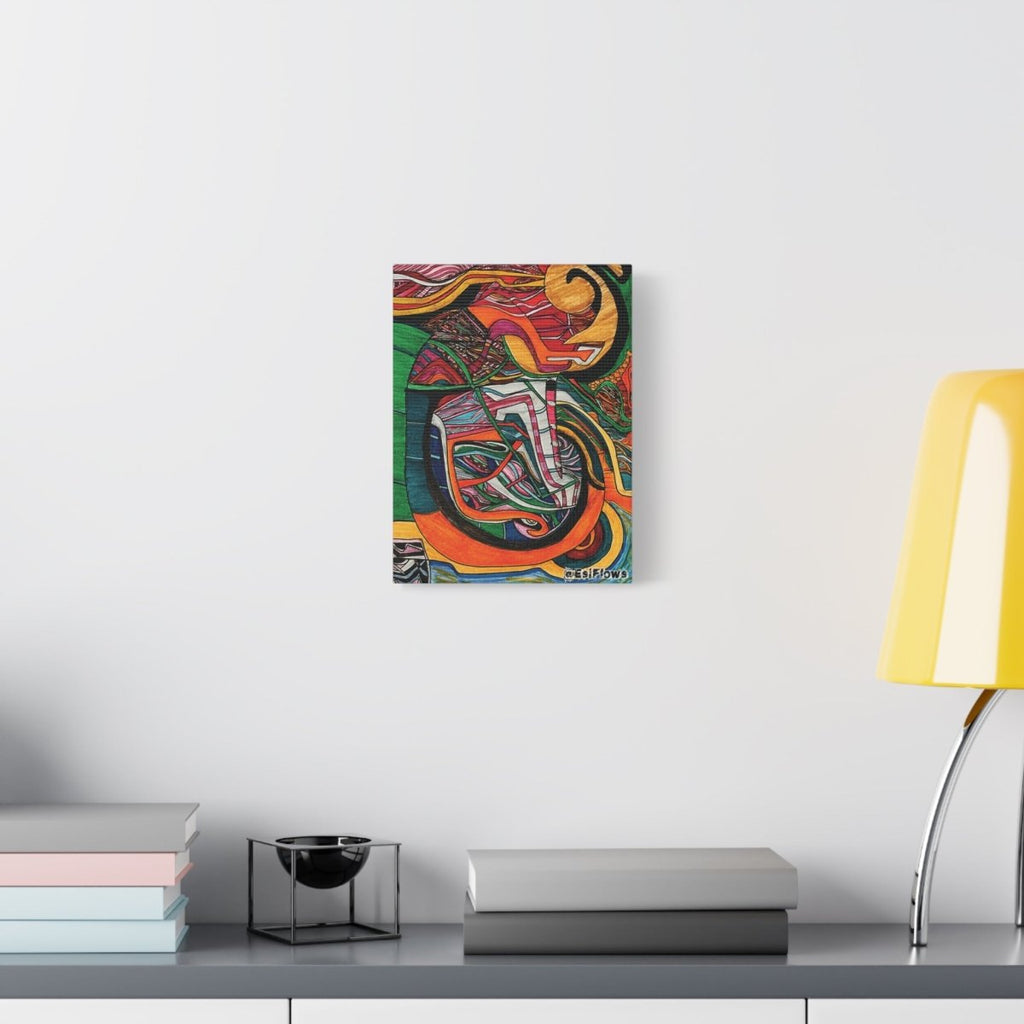 "Energy Art v12" | ***[Canvas Print]*** | EsiFlows | Colorful Abstract Canvas Wall Art - EsiFlows