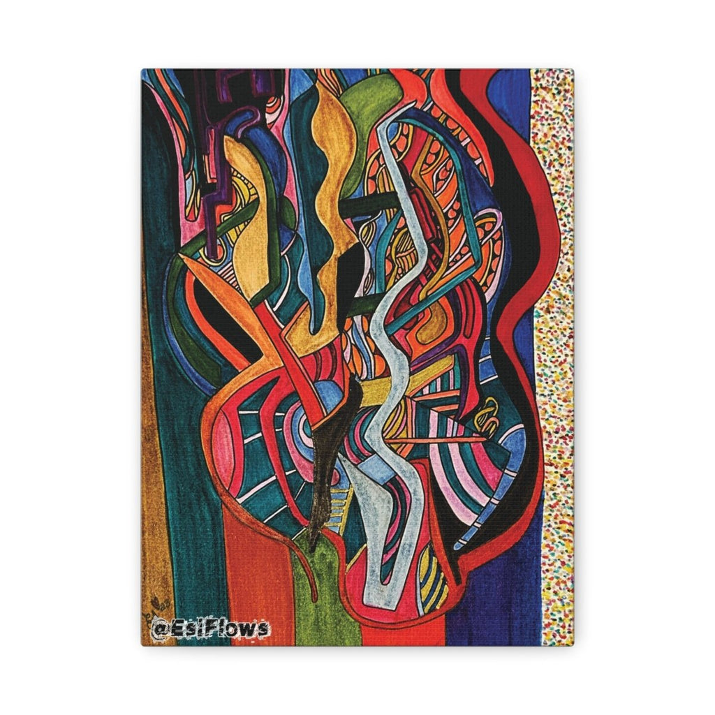 "Energy Art v13" | ***[Canvas Print]*** | EsiFlows | Colorful Abstract Canvas Wall Art - EsiFlows