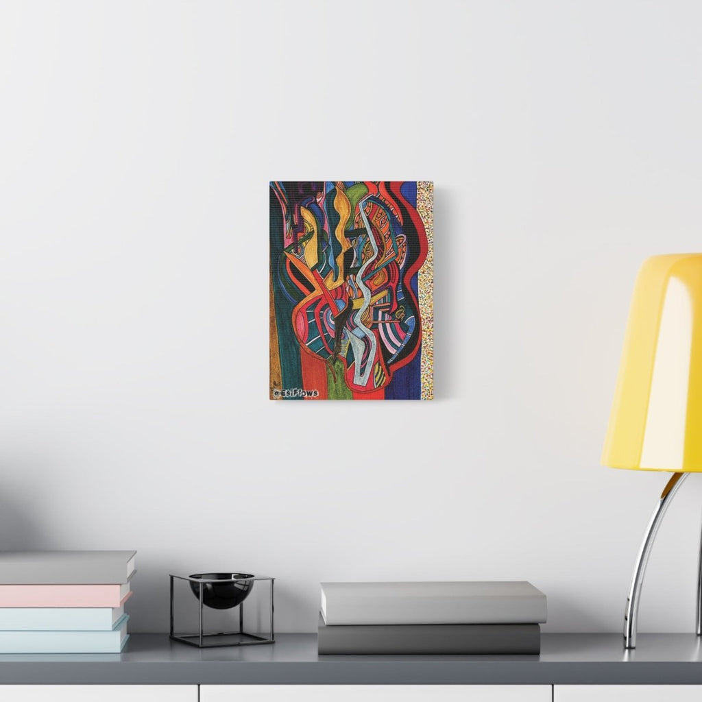 "Energy Art v13" | ***[Canvas Print]*** | EsiFlows | Colorful Abstract Canvas Wall Art - EsiFlows