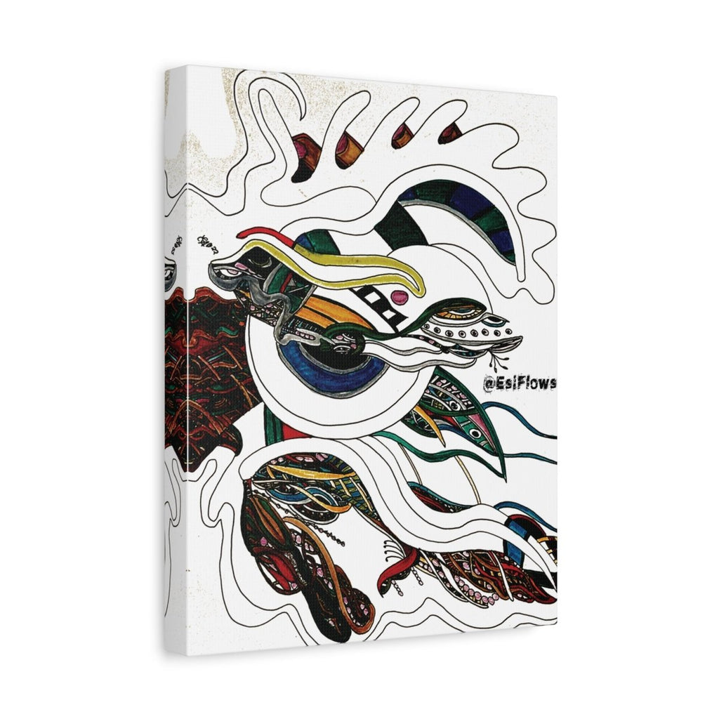 "Energy Art v14" | ***[Canvas Print]*** | EsiFlows | Colorful Abstract Canvas Wall Art - EsiFlows