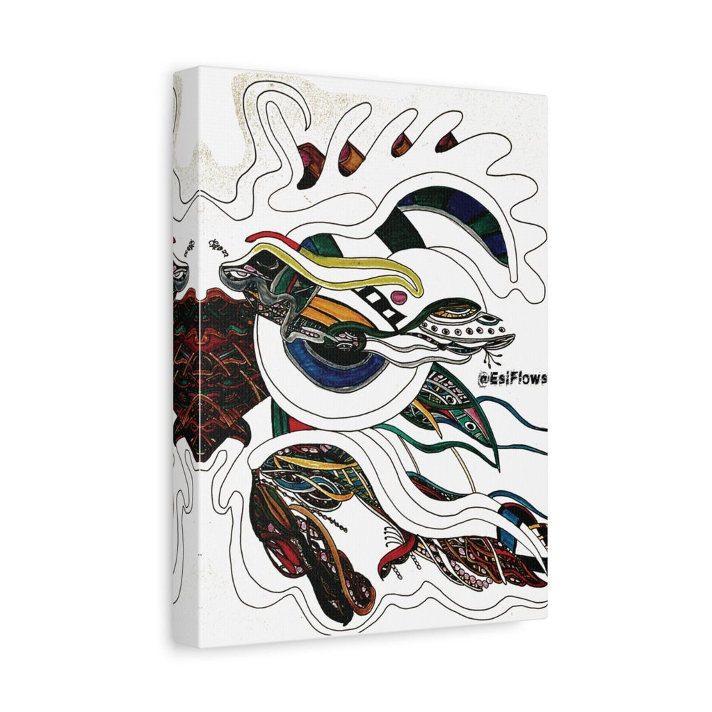 "Energy Art v14" | ***[Canvas Print]*** | EsiFlows | Colorful Abstract Canvas Wall Art - EsiFlows