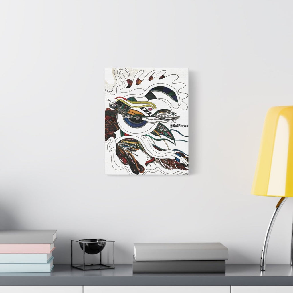 "Energy Art v14" | ***[Canvas Print]*** | EsiFlows | Colorful Abstract Canvas Wall Art - EsiFlows