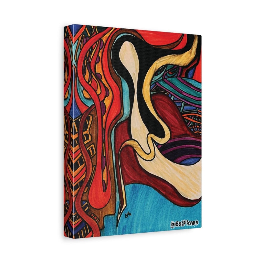 "Energy Art v15" | ***[Canvas Print]*** | EsiFlows | Colorful Abstract Canvas Wall Art - EsiFlows