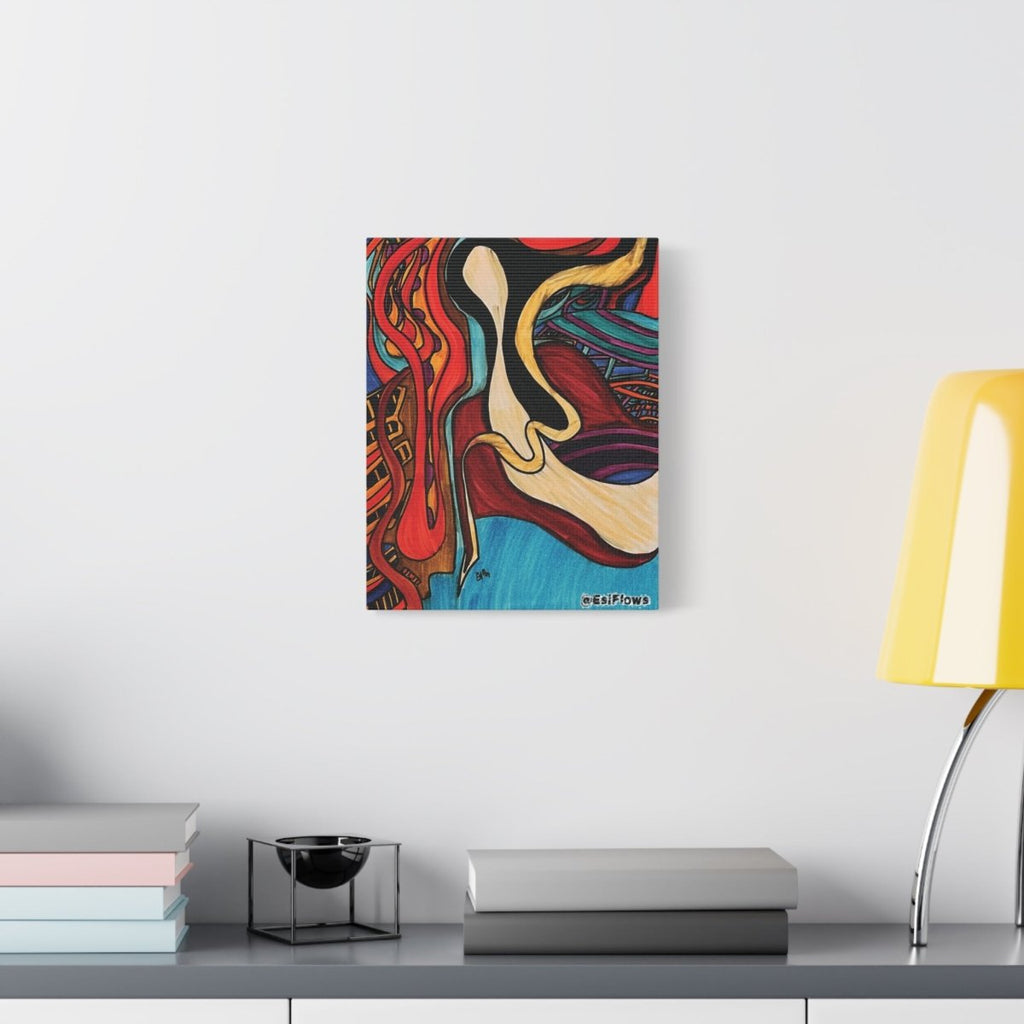 "Energy Art v15" | ***[Canvas Print]*** | EsiFlows | Colorful Abstract Canvas Wall Art - EsiFlows