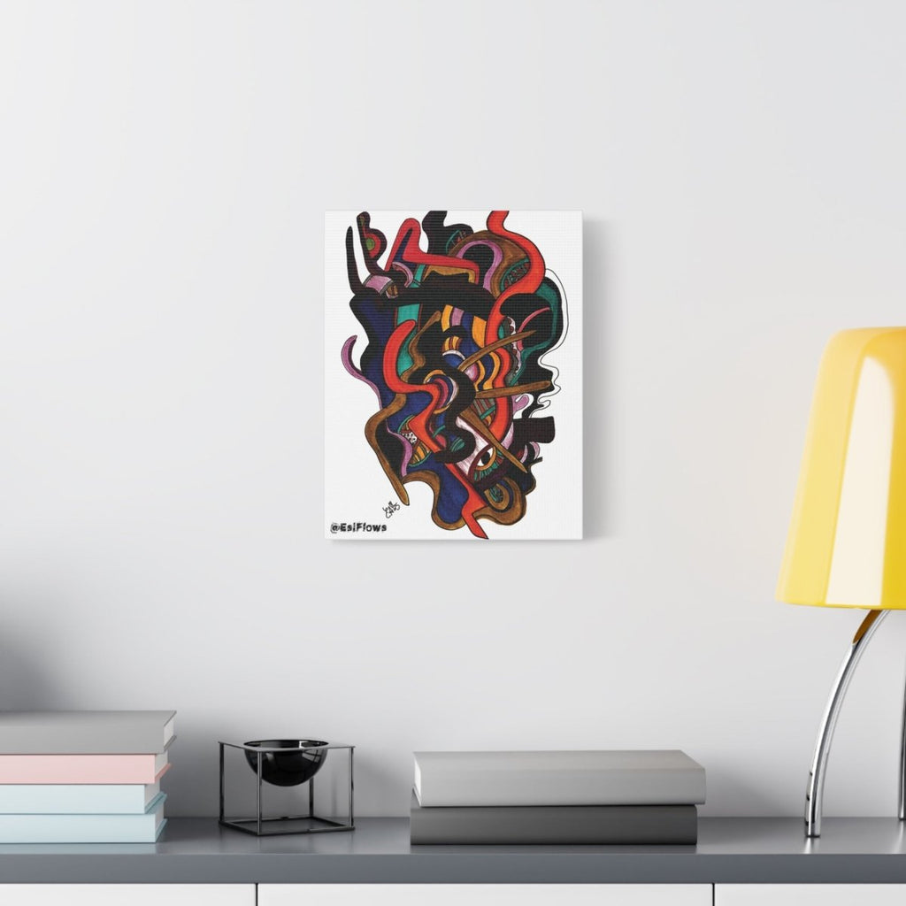 "Energy Art v16" | ***[Canvas Print]*** | EsiFlows | Colorful Abstract Canvas Wall Art - EsiFlows