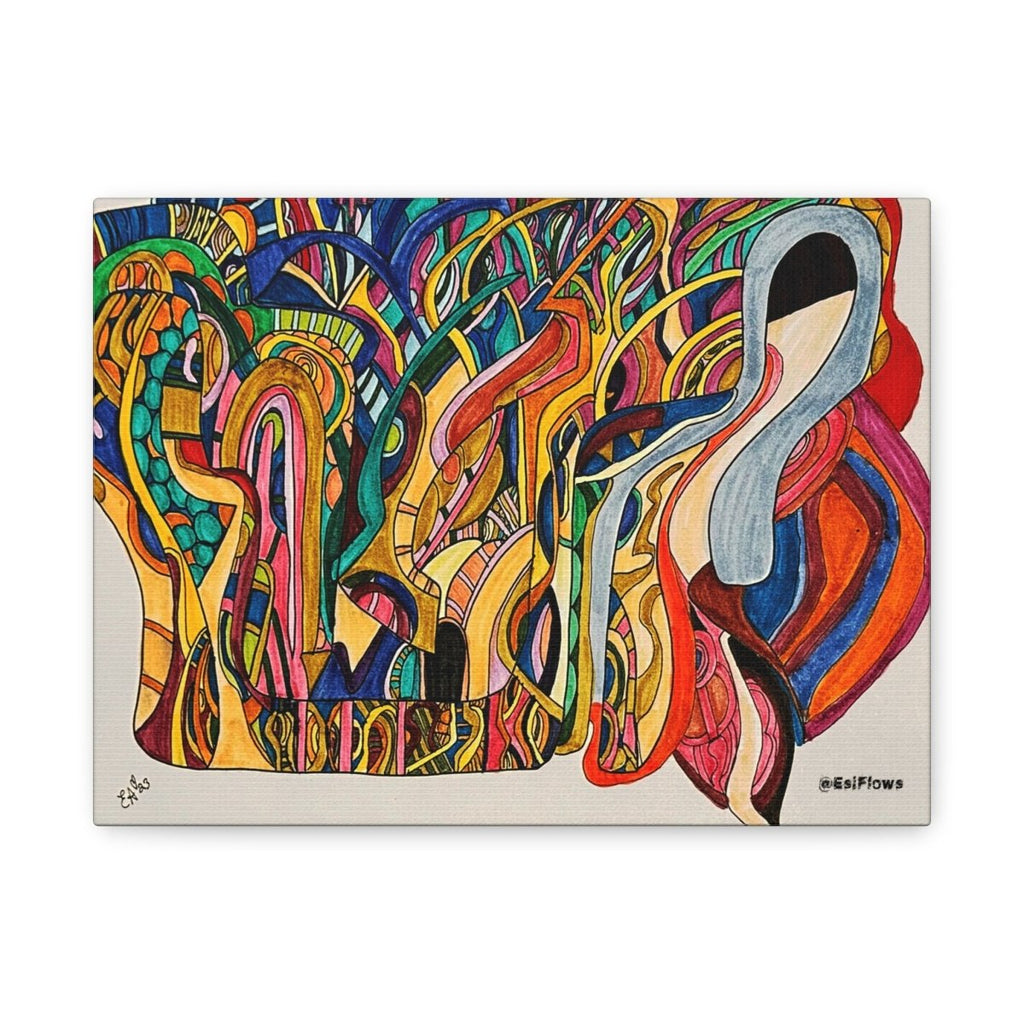 "Energy Art v2" | ***[Canvas Print]*** | EsiFlows | Colorful Abstract Canvas Wall Art - EsiFlows