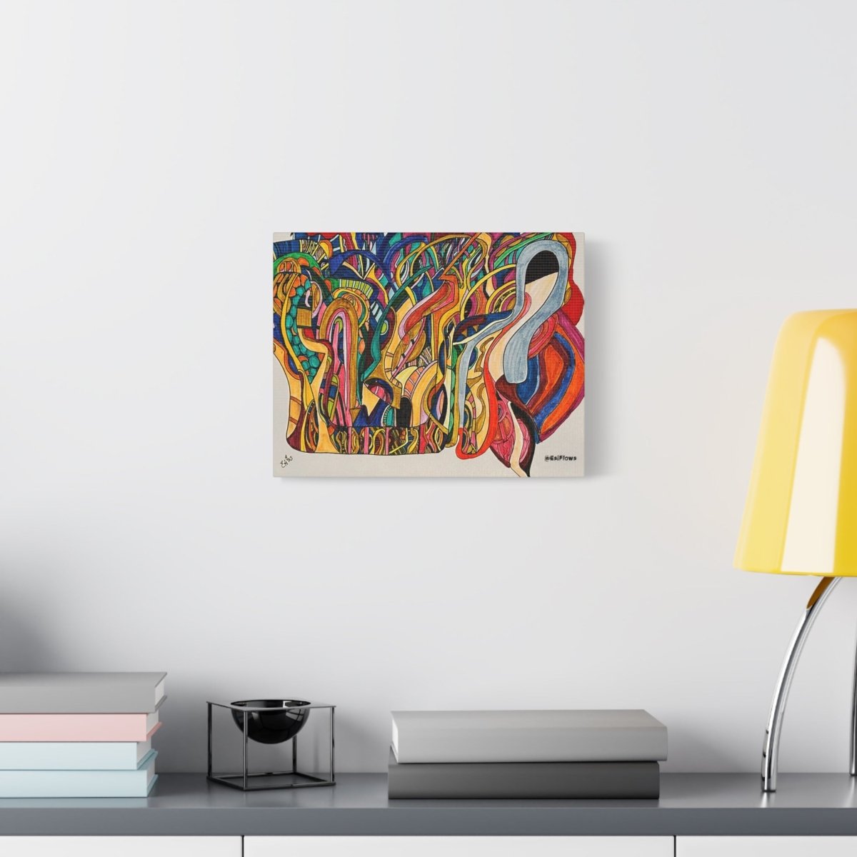 "Energy Art v2" | ***[Canvas Print]*** | EsiFlows | Colorful Abstract Canvas Wall Art - EsiFlows