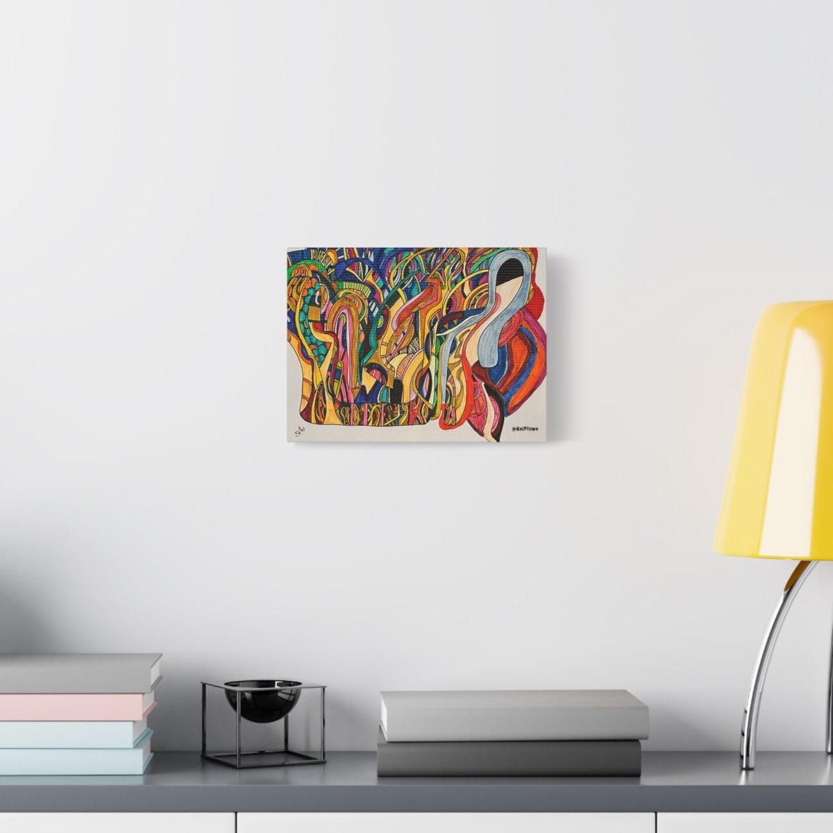 "Energy Art v2" | ***[Canvas Print]*** | EsiFlows | Colorful Abstract Canvas Wall Art - EsiFlows
