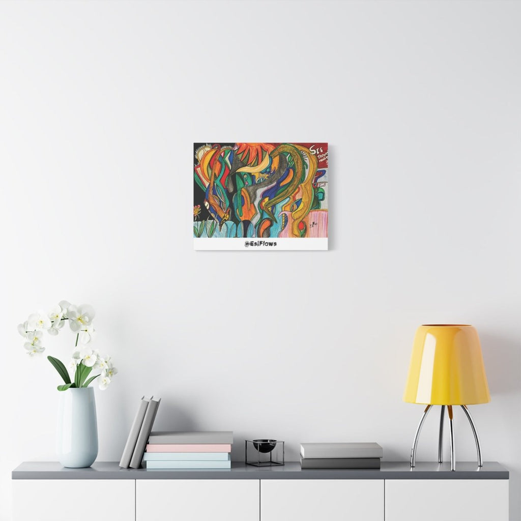 "Energy Art v4" | ***[Canvas Print]*** | EsiFlows | Colorful Abstract Canvas Wall Art - EsiFlows