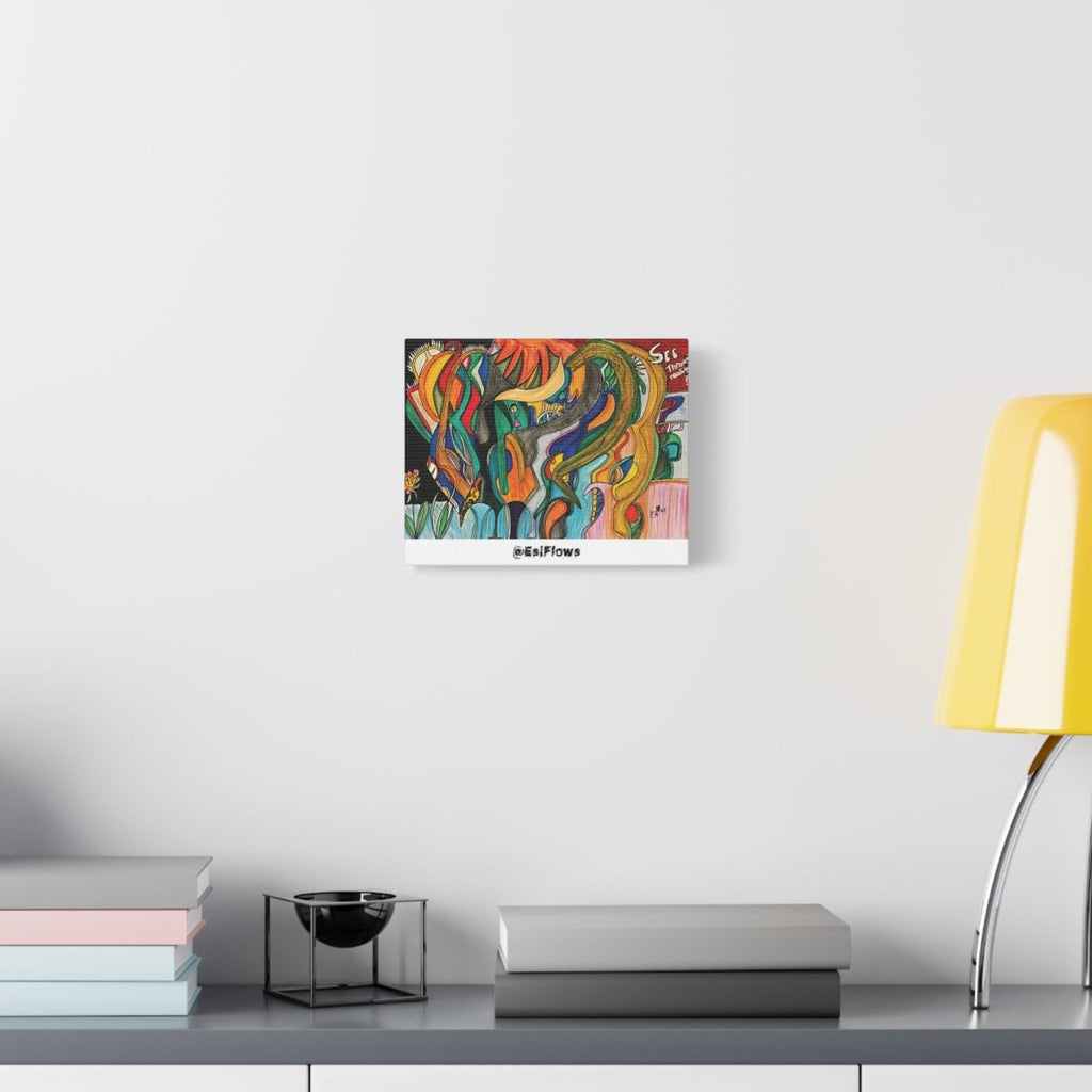 "Energy Art v4" | ***[Canvas Print]*** | EsiFlows | Colorful Abstract Canvas Wall Art - EsiFlows