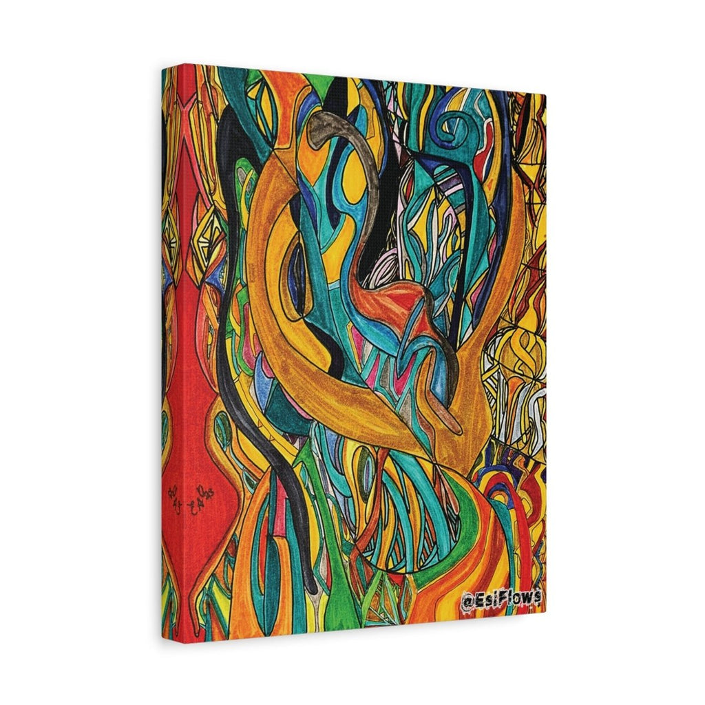 "Energy Art v6" | ***[Canvas Print]*** | EsiFlows | Colorful Abstract Canvas Wall Art - EsiFlows