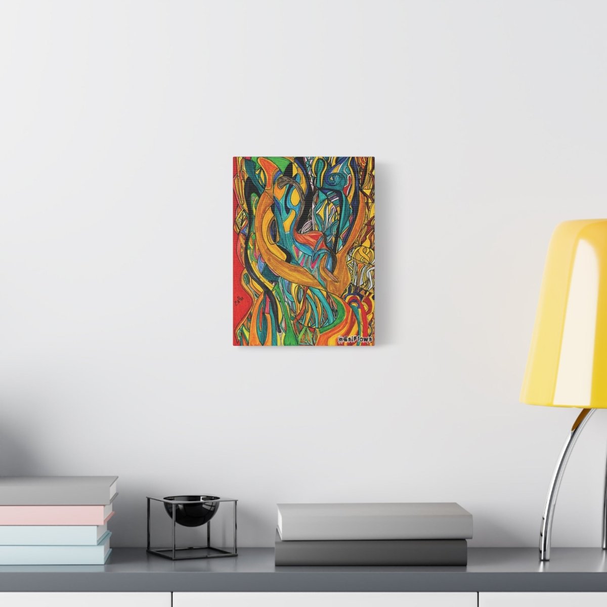 "Energy Art v6" | ***[Canvas Print]*** | EsiFlows | Colorful Abstract Canvas Wall Art - EsiFlows