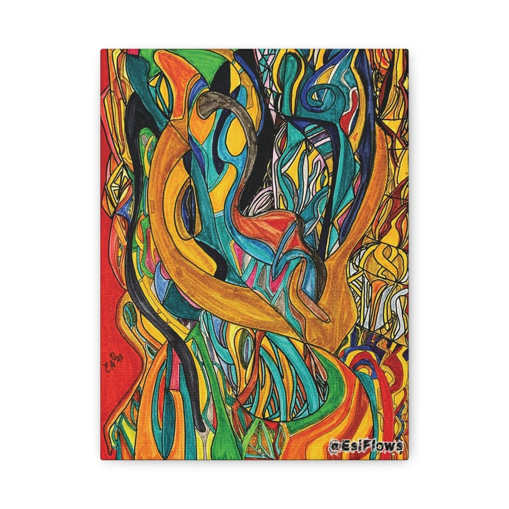 "Energy Art v6" | ***[Canvas Print]*** | EsiFlows | Colorful Abstract Canvas Wall Art - EsiFlows