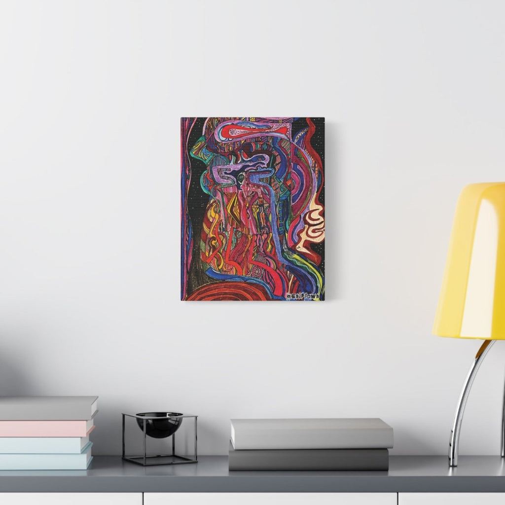 "Energy Art v7" | ***[Canvas Print]*** | EsiFlows | Colorful Abstract Canvas Wall Art - EsiFlows