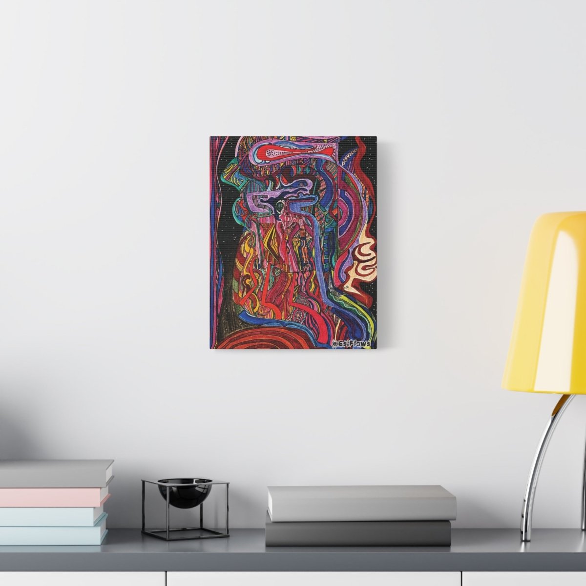 "Energy Art v7" | ***[Canvas Print]*** | EsiFlows | Colorful Abstract Canvas Wall Art - EsiFlows