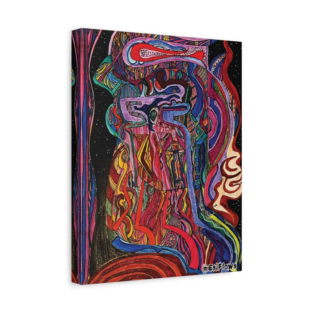 "Energy Art v7" | ***[Canvas Print]*** | EsiFlows | Colorful Abstract Canvas Wall Art - EsiFlows