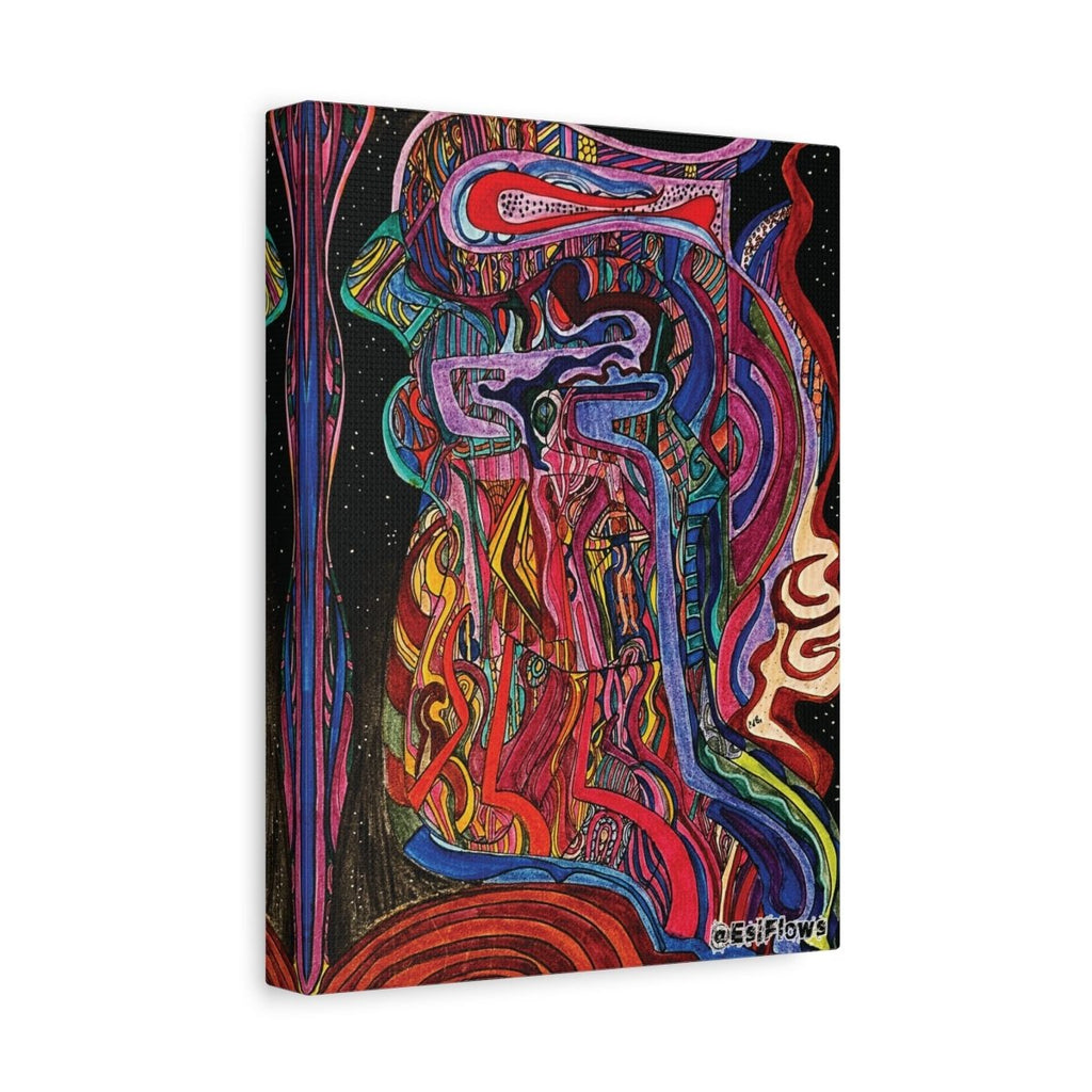 "Energy Art v7" | ***[Canvas Print]*** | EsiFlows | Colorful Abstract Canvas Wall Art - EsiFlows