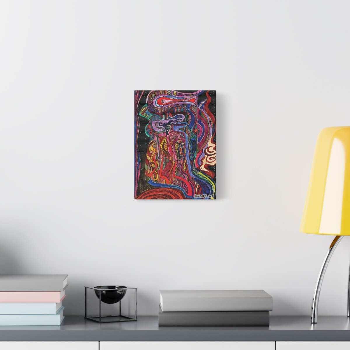 "Energy Art v7" | ***[Canvas Print]*** | EsiFlows | Colorful Abstract Canvas Wall Art - EsiFlows