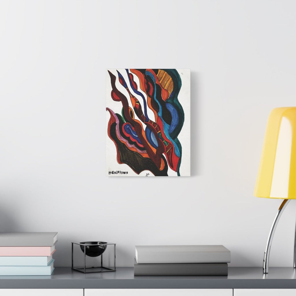 "Energy Art v9" | ***[Canvas Print]*** | EsiFlows | Colorful Abstract Canvas Wall Art - EsiFlows