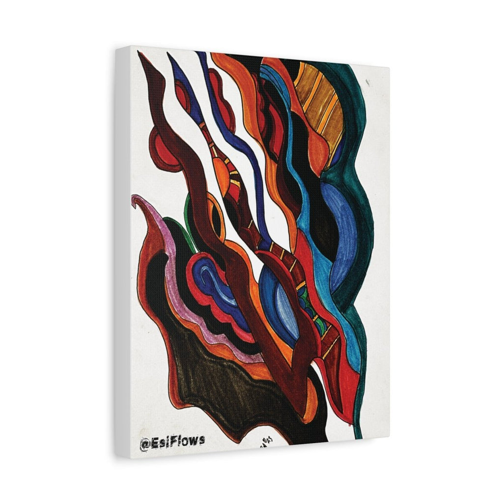 "Energy Art v9" | ***[Canvas Print]*** | EsiFlows | Colorful Abstract Canvas Wall Art - EsiFlows
