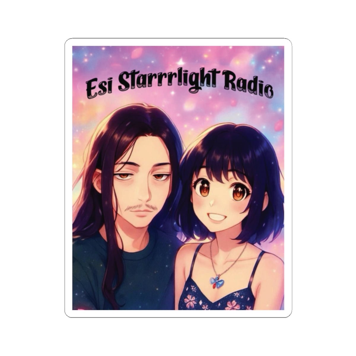 "Esi Starrrlight Radio Anime" | ***[Sticker]*** | EsiFlows | Anime Cute Couple Stickers - EsiFlows