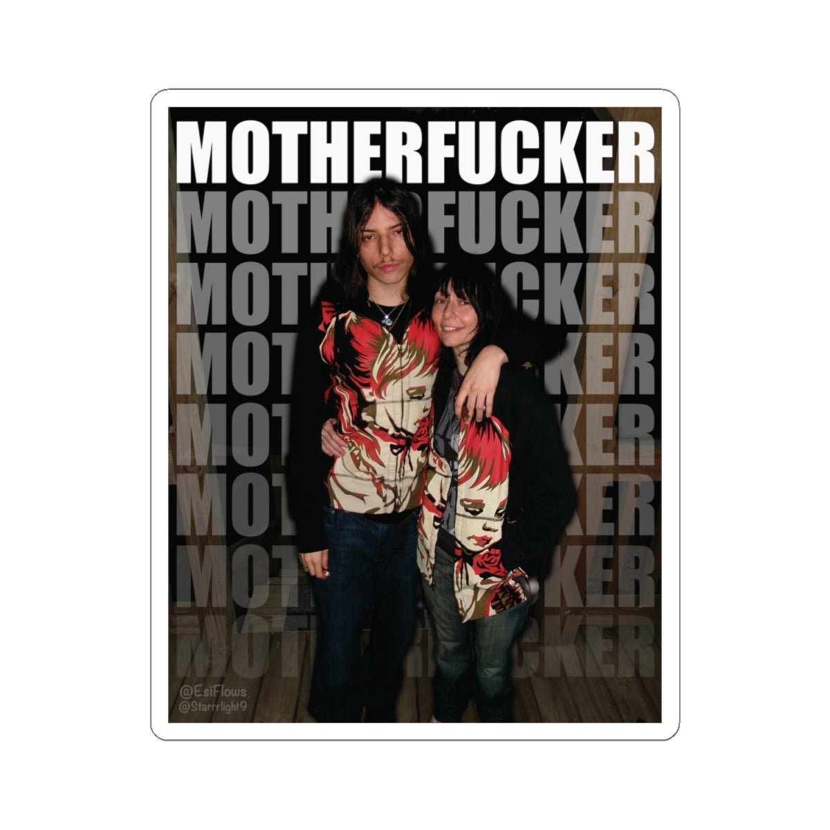 "Esi Starrrlight Radio - Motherfucker" | ***[Sticker]*** | EsiFlows | Swag Aesthetic Dope Couple Based Couple Stickers - EsiFlows