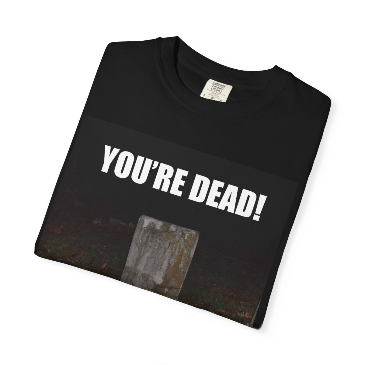 "Esi Starrrlight Radio - You're Dead!" | ***[Graphic Tee]*** | Esi Starrrlight Radio x EsiFlows | Surreal Cemetary Emo Alternative Fashion Model T-Shirt - EsiFlows