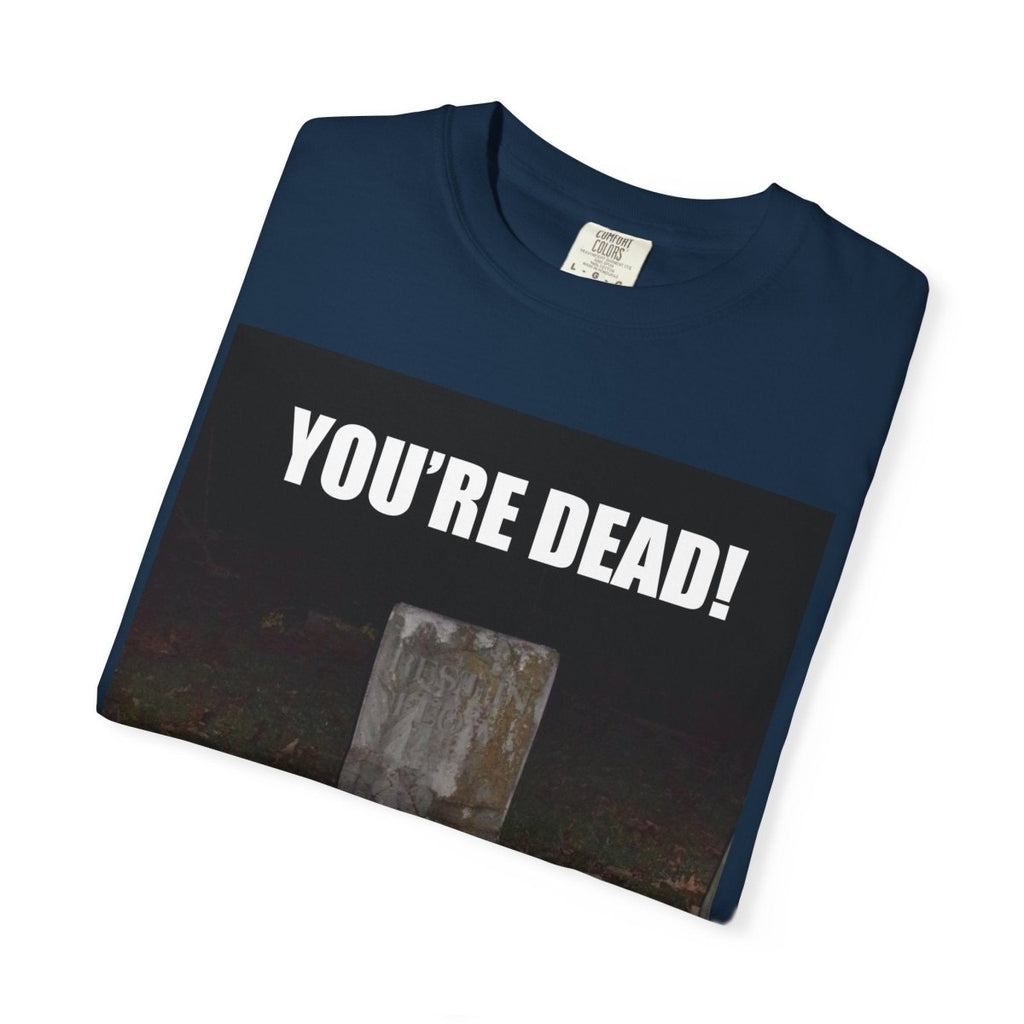 "Esi Starrrlight Radio - You're Dead!" | ***[Graphic Tee]*** | Esi Starrrlight Radio x EsiFlows | Surreal Cemetary Emo Alternative Fashion Model T-Shirt - EsiFlows
