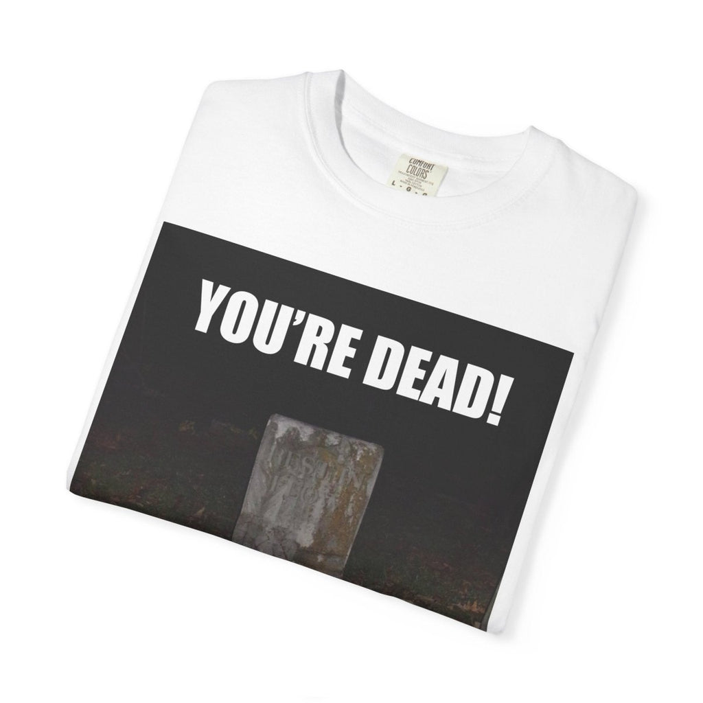 "Esi Starrrlight Radio - You're Dead!" | ***[Graphic Tee]*** | Esi Starrrlight Radio x EsiFlows | Surreal Cemetary Emo Alternative Fashion Model T-Shirt - EsiFlows
