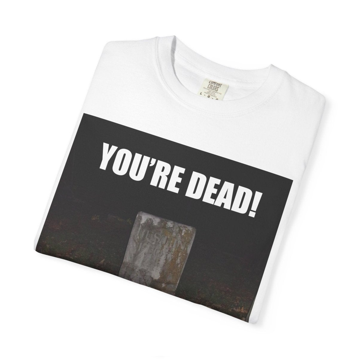 "Esi Starrrlight Radio - You're Dead!" | ***[Graphic Tee]*** | Esi Starrrlight Radio x EsiFlows | Surreal Cemetary Emo Alternative Fashion Model T-Shirt - EsiFlows