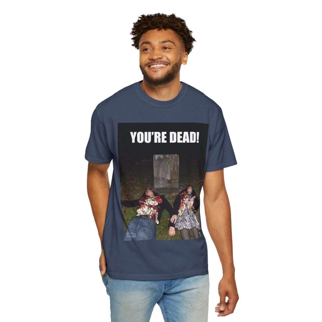 "Esi Starrrlight Radio - You're Dead!" | ***[Graphic Tee]*** | Esi Starrrlight Radio x EsiFlows | Surreal Cemetary Emo Alternative Fashion Model T-Shirt - EsiFlows